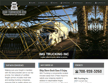 Tablet Screenshot of imgtrucking.com